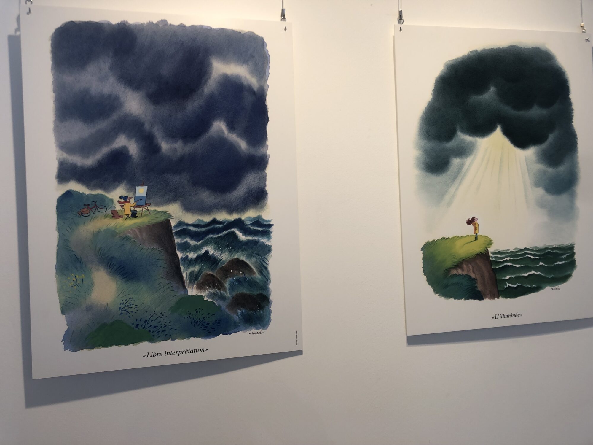 Semaine Arts – Visite de l’exposition de l’illustrateur François Ravard sur le thème de la mer